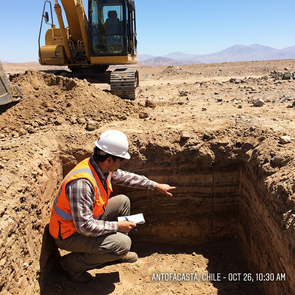 Calicatas y Prospección - Servicio de laboratorio ESUAMA Antofagasta